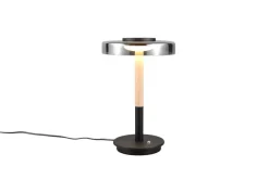 Trio Lighting Sisustusvalaisimet*pöytävalaisin Celeste LED mattamusta/kromattu/