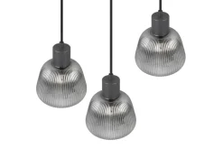 Trio Lighting Sisustusvalaisimet*riippuvalaisin Tarifa 3-os E27 mattamusta/krom