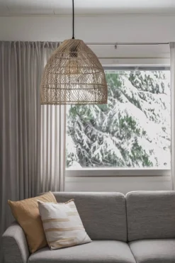 Trio Lighting Sisustusvalaisimet*riippuvalaisin Rike E27 rottinki