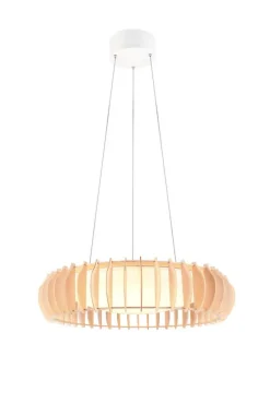 Trio Lighting Sisustusvalaisimet*riippuvalaisin Monte LED 60 cm valkoinen/puu