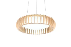 Trio Lighting Sisustusvalaisimet*riippuvalaisin Monte LED 60 cm valkoinen/puu
