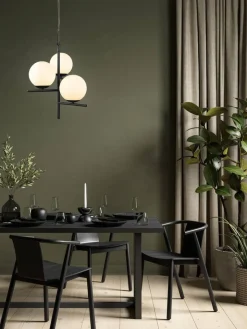Trio Lighting Sisustusvalaisimet*riippuvalaisin Pure 3-os E14 mattamusta