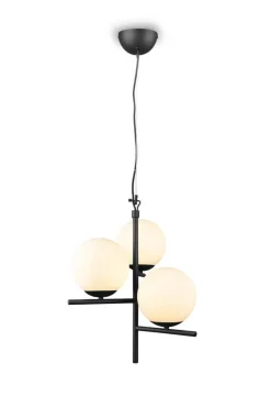 Trio Lighting Sisustusvalaisimet*riippuvalaisin Pure 3-os E14 mattamusta