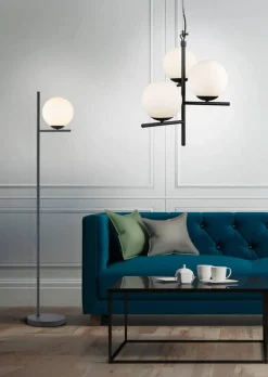 Trio Lighting Sisustusvalaisimet*riippuvalaisin Pure 3-os E14 mattamusta