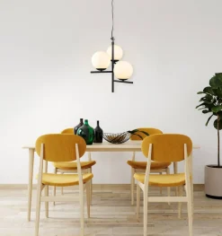 Trio Lighting Sisustusvalaisimet*riippuvalaisin Pure 3-os E14 mattamusta