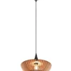 Trio Lighting Sisustusvalaisimet*riippuvalaisin Colino E27 puu/antrasiitti
