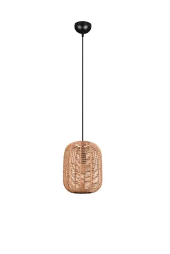 Trio Lighting Sisustusvalaisimet*riippuvalaisin Runa 25 cm E27 mattamusta/sisal