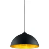 Trio Lighting Sisustusvalaisimet*riippuvalaisin Romino II E27 mattamusta/kulta