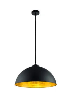 Trio Lighting Sisustusvalaisimet*riippuvalaisin Romino II E27 mattamusta/kulta