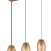 Trio Lighting Sisustusvalaisimet*riippuvalaisin Bidar 3-os E27 kahvinruskea