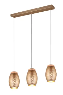 Trio Lighting Sisustusvalaisimet*riippuvalaisin Bidar 3-os E27 kahvinruskea
