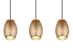 Trio Lighting Sisustusvalaisimet*riippuvalaisin Bidar 3-os E27 kahvinruskea