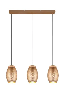 Trio Lighting Sisustusvalaisimet*riippuvalaisin Bidar 3-os E27 kahvinruskea