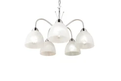 Trio Lighting Sisustusvalaisimet*riippuvalaisin Dobby 5-os E27 harjattu teräs/a