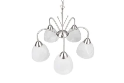 Trio Lighting Sisustusvalaisimet*riippuvalaisin Dobby 5-os E27 harjattu teräs/a