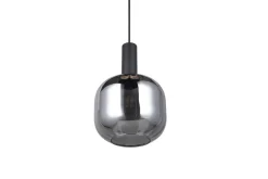 Trio Lighting Sisustusvalaisimet*riippuvalaisin Diva E27 mattamusta/kromattu