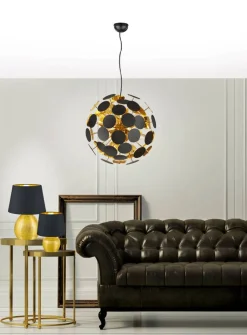 Trio Lighting Sisustusvalaisimet*riippuvalaisin Discalgo 6xE14 mattamusta