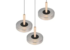 Trio Lighting Sisustusvalaisimet*riippuvalaisin Celeste LED 3-os mattamusta/kro