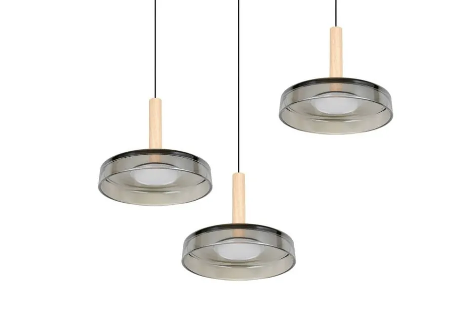 Trio Lighting Sisustusvalaisimet*riippuvalaisin Celeste LED 3-os mattamusta/kro