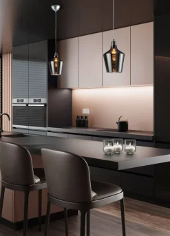 Trio Lighting Sisustusvalaisimet*riippuvalaisin Calais E27 savu
