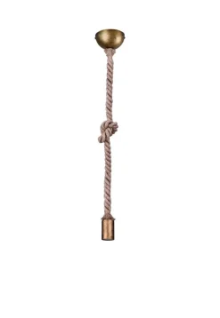 Trio Lighting Sisustusvalaisimet*riippuvalaisin Rope 1-os E27 antiikkimessinki