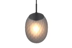 Trio Lighting Sisustusvalaisimet*riippuvalaisin Facette 1-os E27 mattamusta/sav
