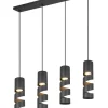 Trio Lighting Sisustusvalaisimet*riippuvalaisin Stream 4-os GU10 mattamusta