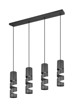 Trio Lighting Sisustusvalaisimet*riippuvalaisin Stream 4-os GU10 mattamusta