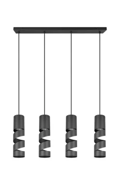 Trio Lighting Sisustusvalaisimet*riippuvalaisin Stream 4-os GU10 mattamusta