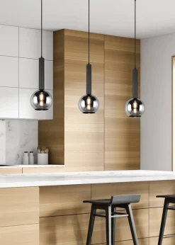 Trio Lighting Sisustusvalaisimet*riippuvalaisin Clayton 1-os E27 mattamusta