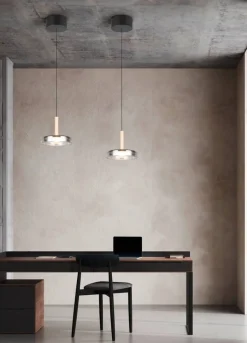 Trio Lighting Sisustusvalaisimet*riippuvalaisin Celeste LED 1-os mattamusta/kro