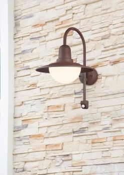 Trio Lighting Ulkovalaisimet*seinävalaisin Norman E27 rustiikki liiketunnis