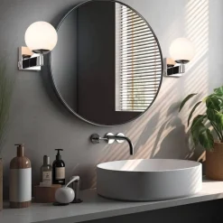 Trio Lighting Sisustusvalaisimet*seinävalaisin Kula H2O 1-os E14 kromi