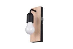 Trio Lighting Sisustusvalaisimet*seinävalaisin Arturo H2O 1-os E27 puu/mattamus