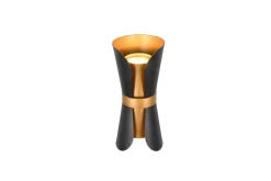 Trio Lighting Sisustusvalaisimet*seinävalaisin Coat 2xGU10 mattamusta/kulta
