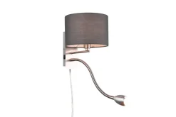 Trio Lighting Sisustusvalaisimet*seinävalaisin Hotel lukuvalolla E14 + LED harm