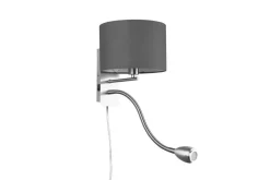Trio Lighting Sisustusvalaisimet*seinävalaisin Hotel lukuvalolla E14 + LED harm