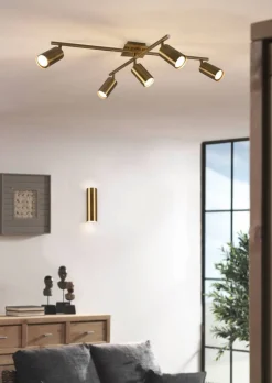Trio Lighting Sisustusvalaisimet*seinävalaisin Marley 2xGU10 antiikkimessinki