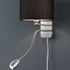 Trio Lighting Sisustusvalaisimet*seinävalaisin Hotel lukuvalolla E14 + LED must