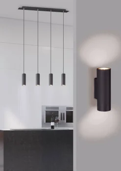Trio Lighting Sisustusvalaisimet*seinävalaisin Marley 2xGU10 mattamusta