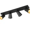 Trio Lighting Sisustusvalaisimet*spottivalaisin Sharp 4-os GU10 mattamusta/kult