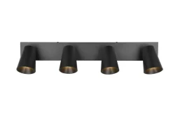 Trio Lighting Sisustusvalaisimet*spottivalaisin Sharp 4-os GU10 mattamusta/kult