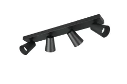 Trio Lighting Sisustusvalaisimet*spottivalaisin Sharp 4-os GU10 mattamusta/kult