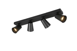 Trio Lighting Sisustusvalaisimet*spottivalaisin Sharp 4-os GU10 mattamusta/kult