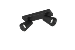 Trio Lighting Sisustusvalaisimet*spottivalaisin Sharp 2-os GU10 mattamusta/kult