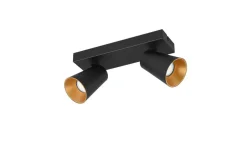 Trio Lighting Sisustusvalaisimet*spottivalaisin Sharp 2-os GU10 mattamusta/kult