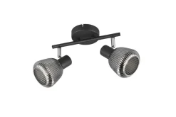 Trio Lighting Sisustusvalaisimet*spottivalaisin Tarifa 2-os E14 mattamusta/krom