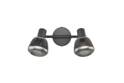 Trio Lighting Sisustusvalaisimet*spottivalaisin Tarifa 2-os E14 mattamusta/krom