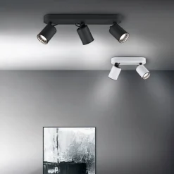 Trio Lighting Sisustusvalaisimet*spottivalaisin Pago 3-os GU10 mattamusta