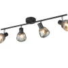Trio Lighting Sisustusvalaisimet*spottivalaisin Tarifa 4-os E14 mattamusta/krom